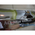โครเมี่ยม ครอบเบ้าเปิดท้าย+คิ้วดาบ ฝากระบะท้าย กันรอยขีดข่วน ใส่รถกระบะ รุ่น 2 ประตู แคป,4 ประตู ใหม่ ฟอร์ด เรนเจอร์ All New Ford Ranger 2012 V.2